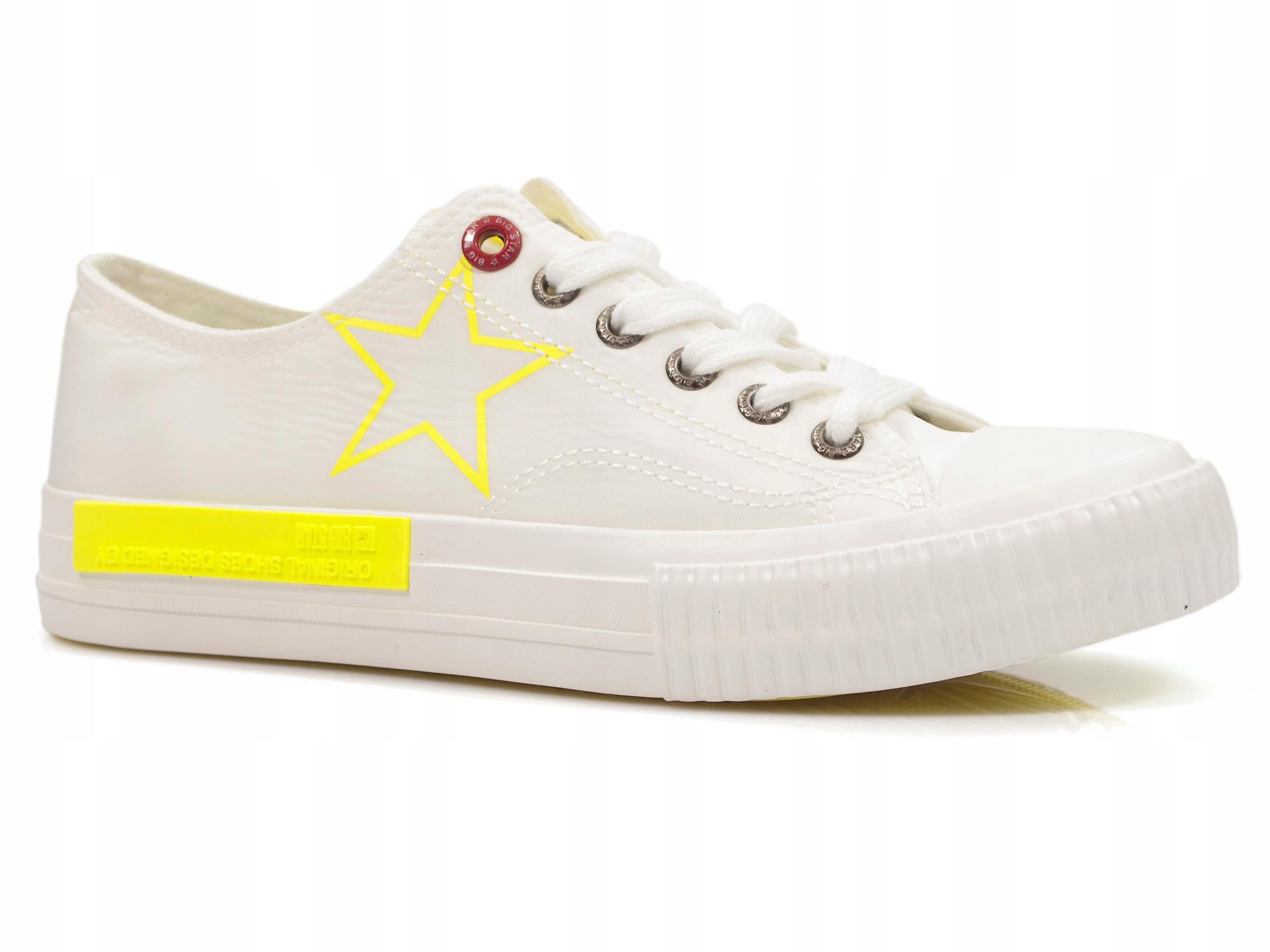 

białe trampki Big Star JJ274384 tekstylne damskie