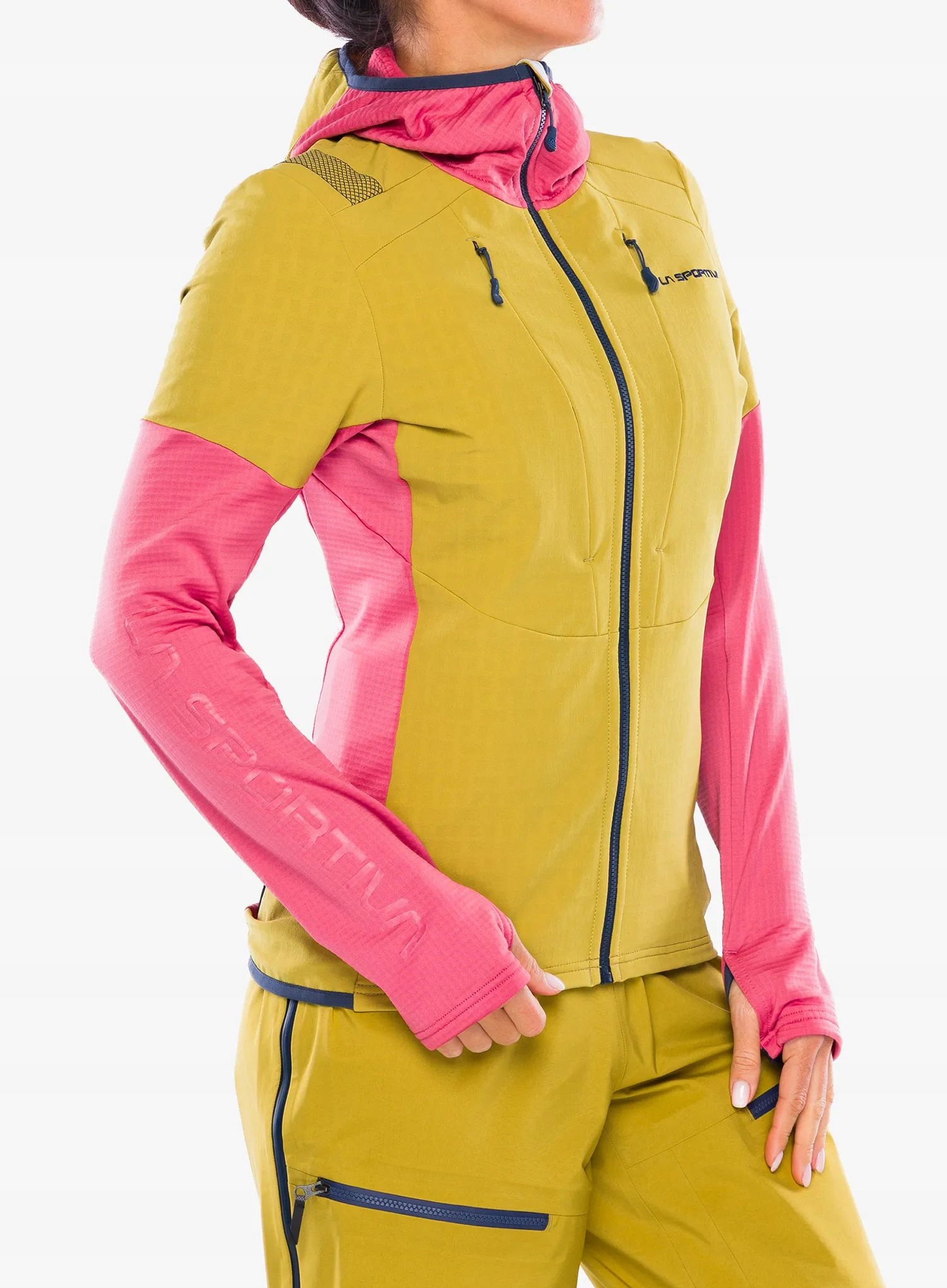 Bluza damska La Sportiva Session Tech Hoody savana/rosebay S