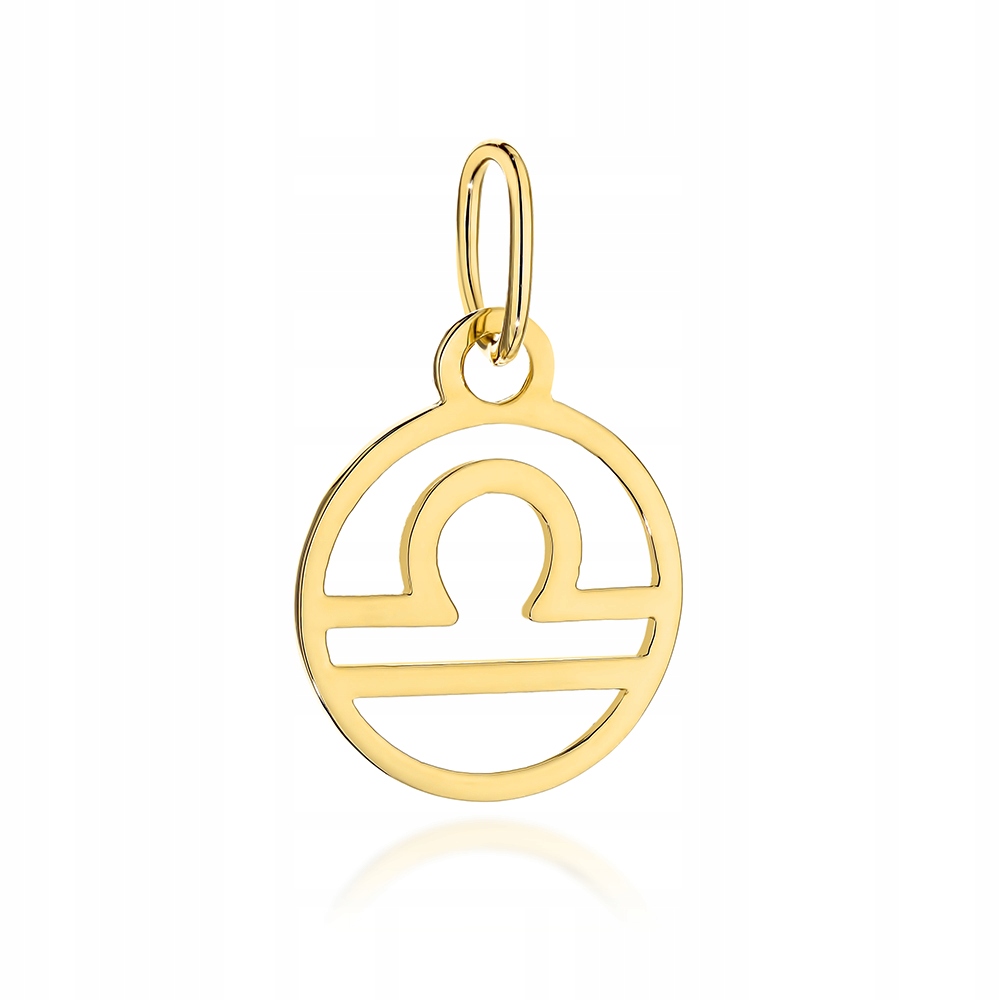 Zlatý přívěsek 585 znamení zvěrokruhu Váha dárek pod vánoční stromeček pro ženy 14k