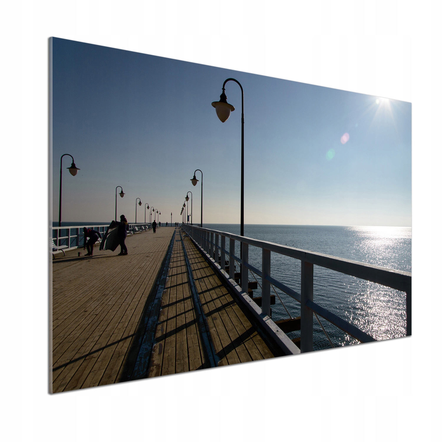 Panel dekor sklo Mólo v Gdyni 100x70 cm Lepidlo