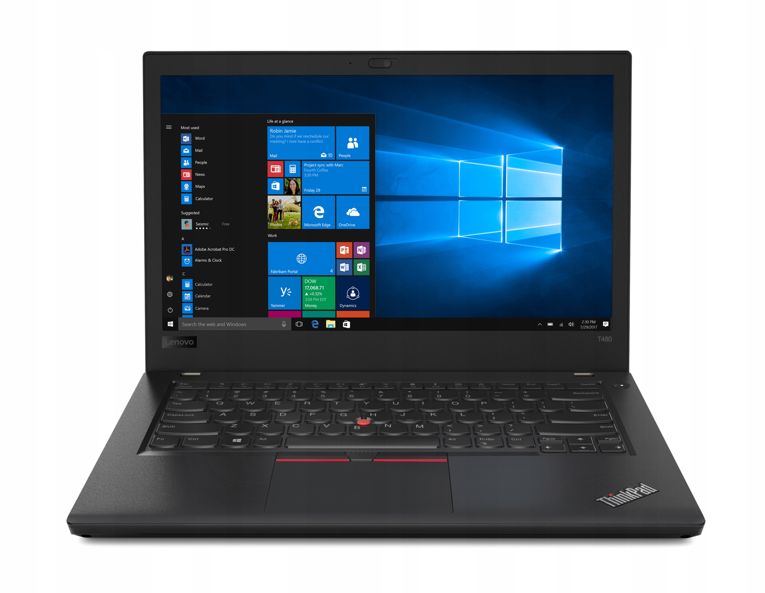 Laptop Lenovo ThinkPad T480 i5 8/256 SSD W10 PRO Model karty graficznej Intel HD Graphics 620