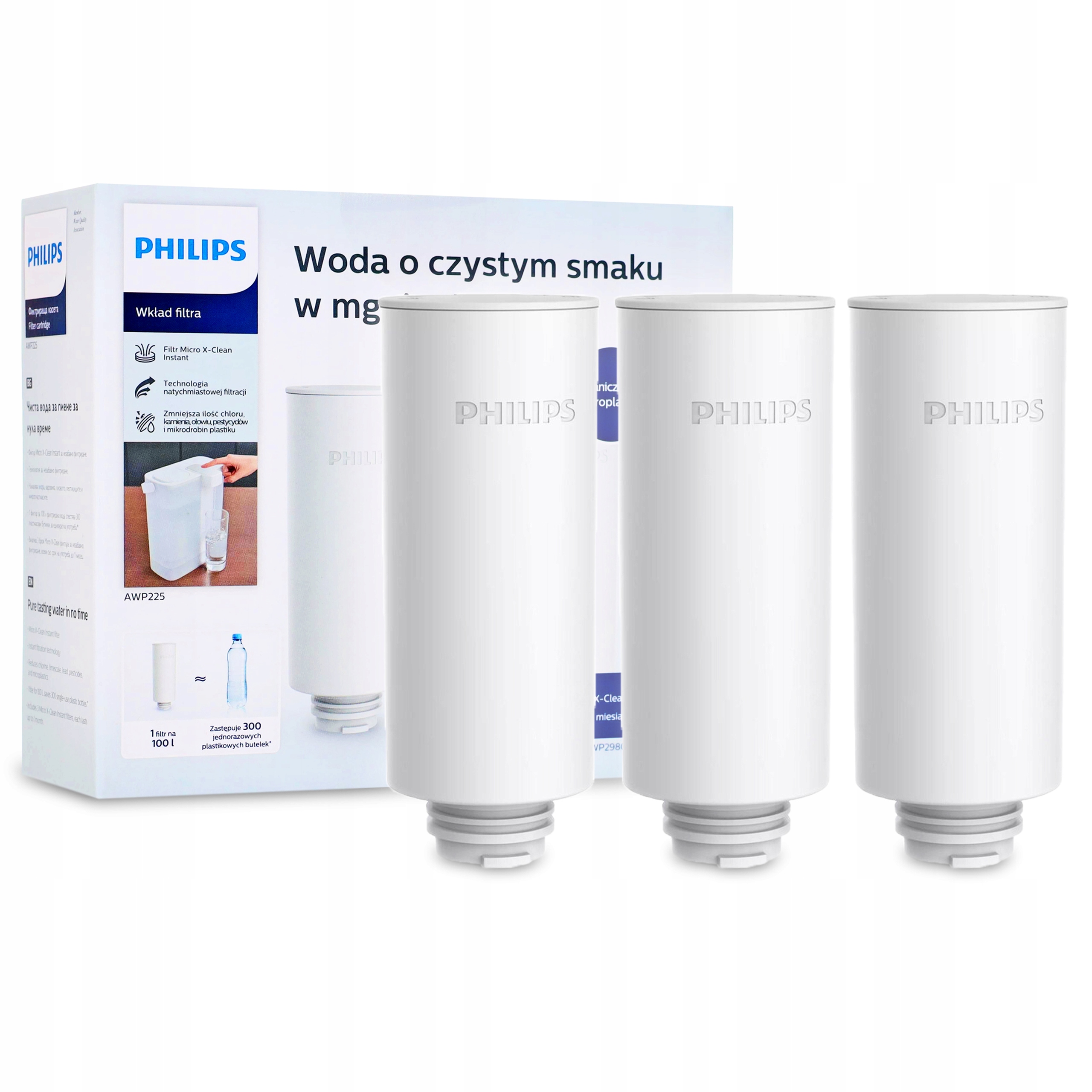 Sada tří filtrů AWP225 pro automatický filtr Philips AWP2980