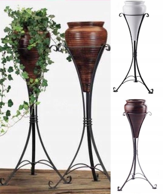 

Wazon kokon ceramiczny stojak metalowy 90 cm