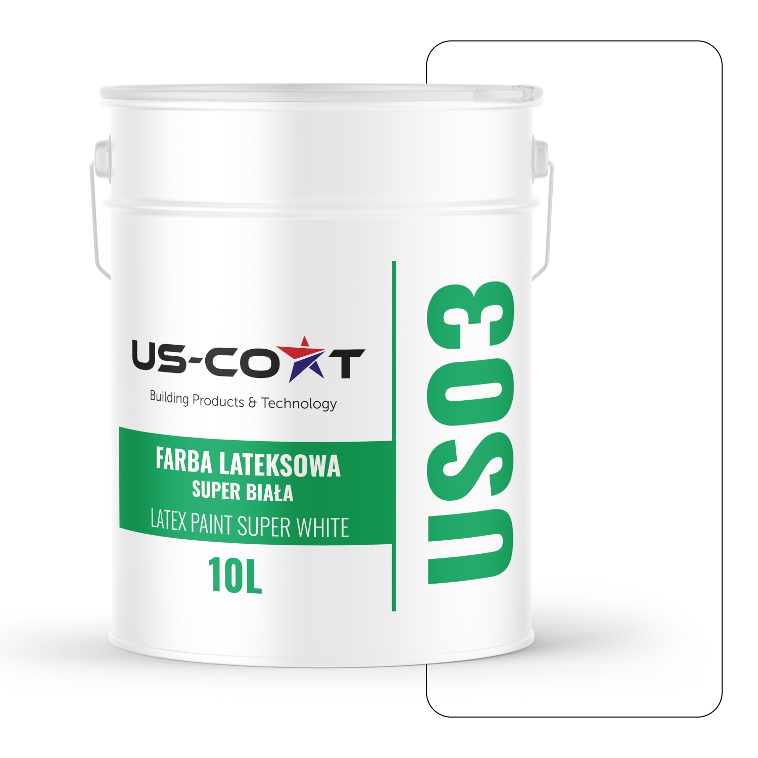 Biela Latexová Farba Na Steny Latex White 10L Hlboká Matná Snehová