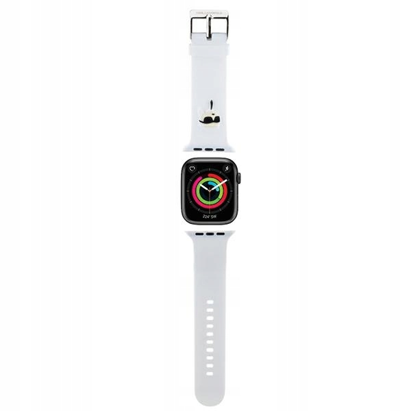 Karl Lagerfeld Pásek Klawlslknh pro Apple Watch 42/44/45/49 mm bílý/bílý