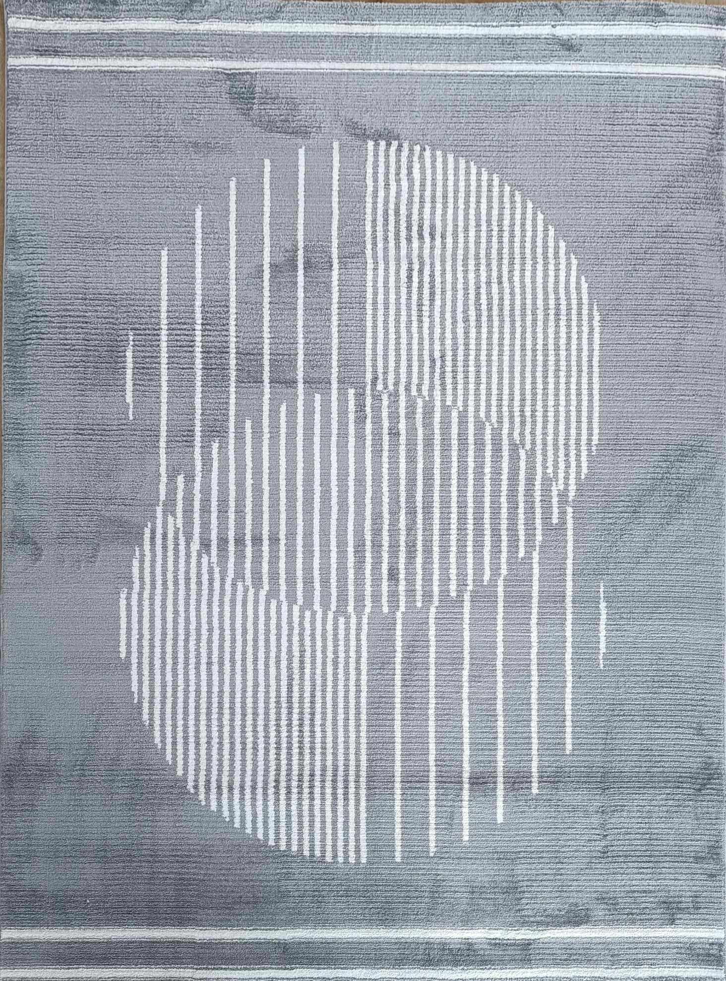 Exkluzívny koberec šedo-krémový Boho s jemnými mäkkými štetinami 80 x 150 cm