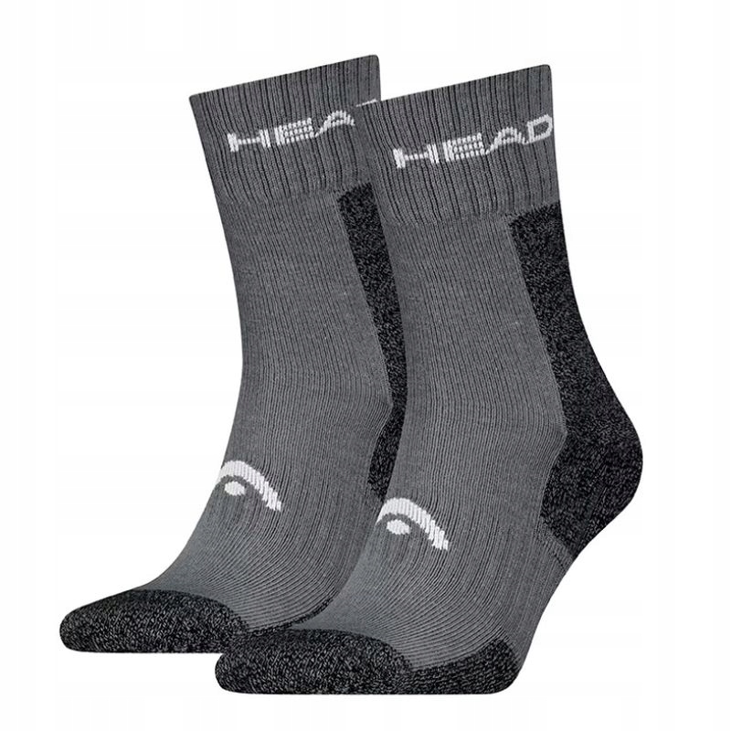Skarpety Sportowe Head Hiking All Climates Crew Socks 2 Pack Grey 35-38