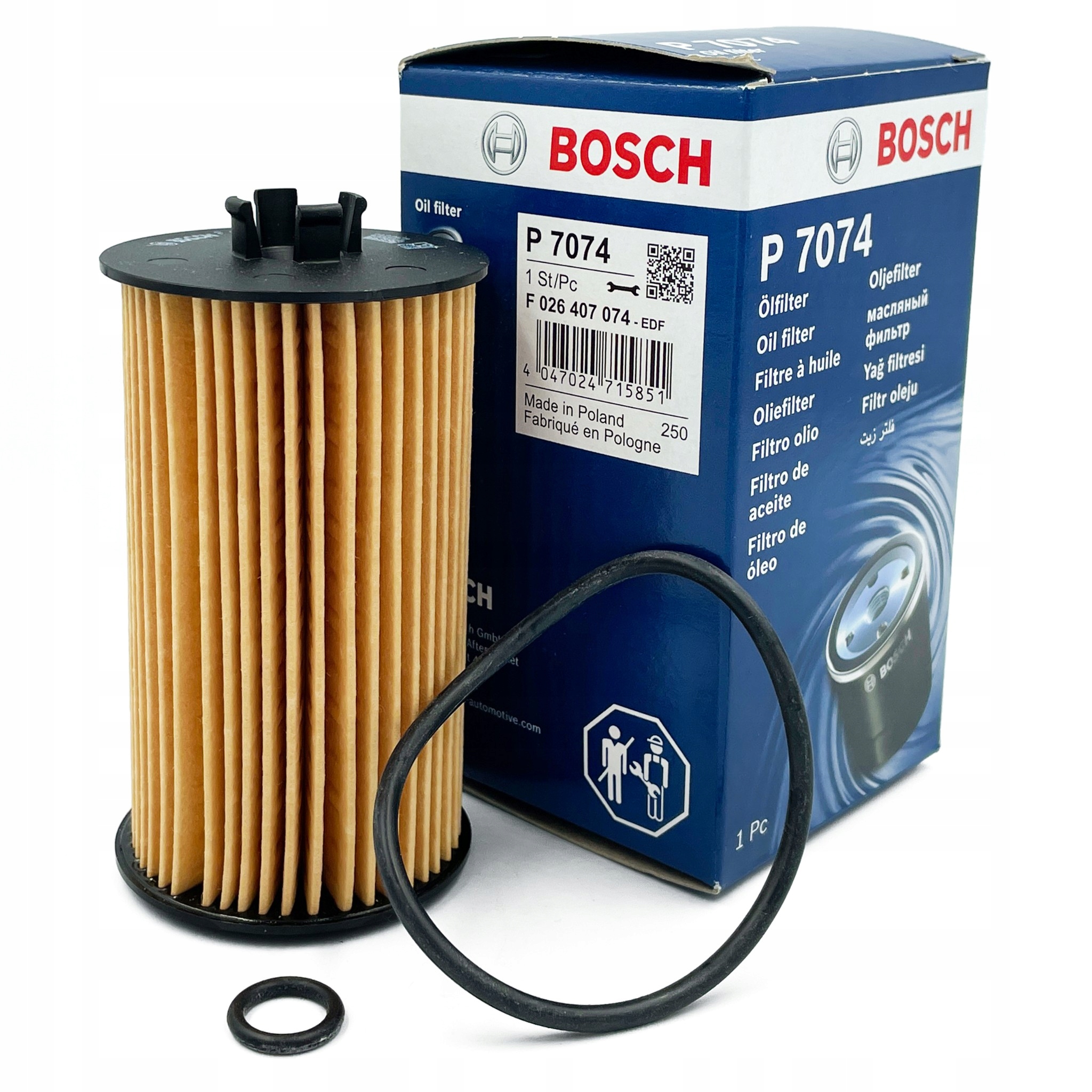 FILTR OLEJU ASTRA K 1.6 CDTI OPEL BOSCH WKŁAD