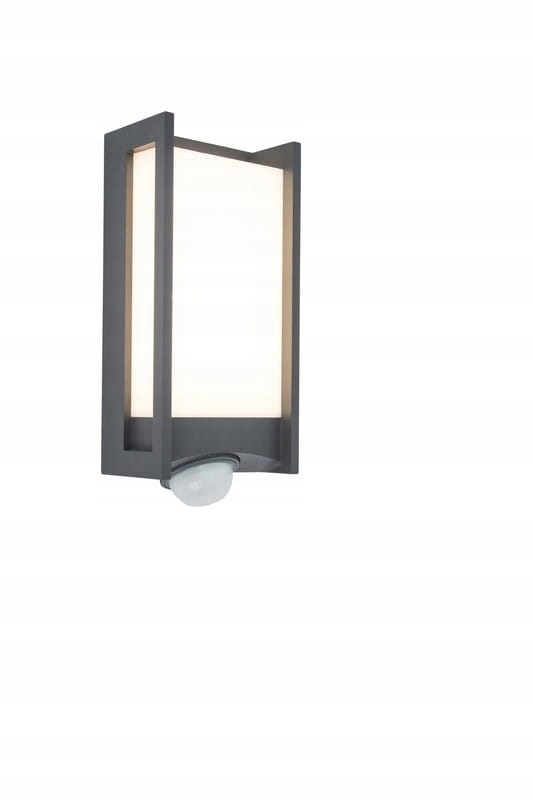 Fasádna lampa Vonkajšie nástenné svietidlo Qubo Snímač pohybu Antracit Lutec