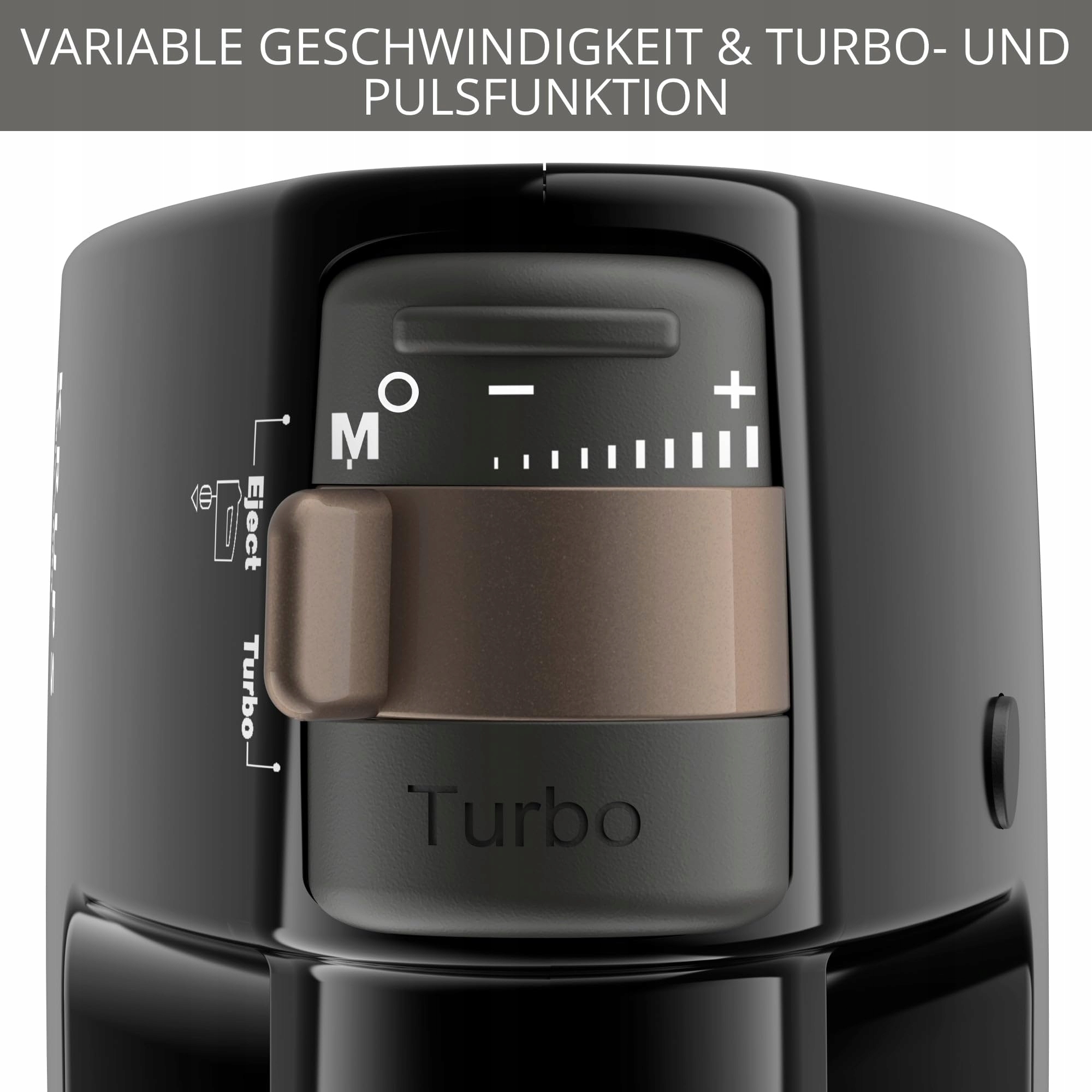 KRUPS Mikser Ręczny 500W Ergonomiczny Uchwyt Czarny Miedziany — miniatura 5