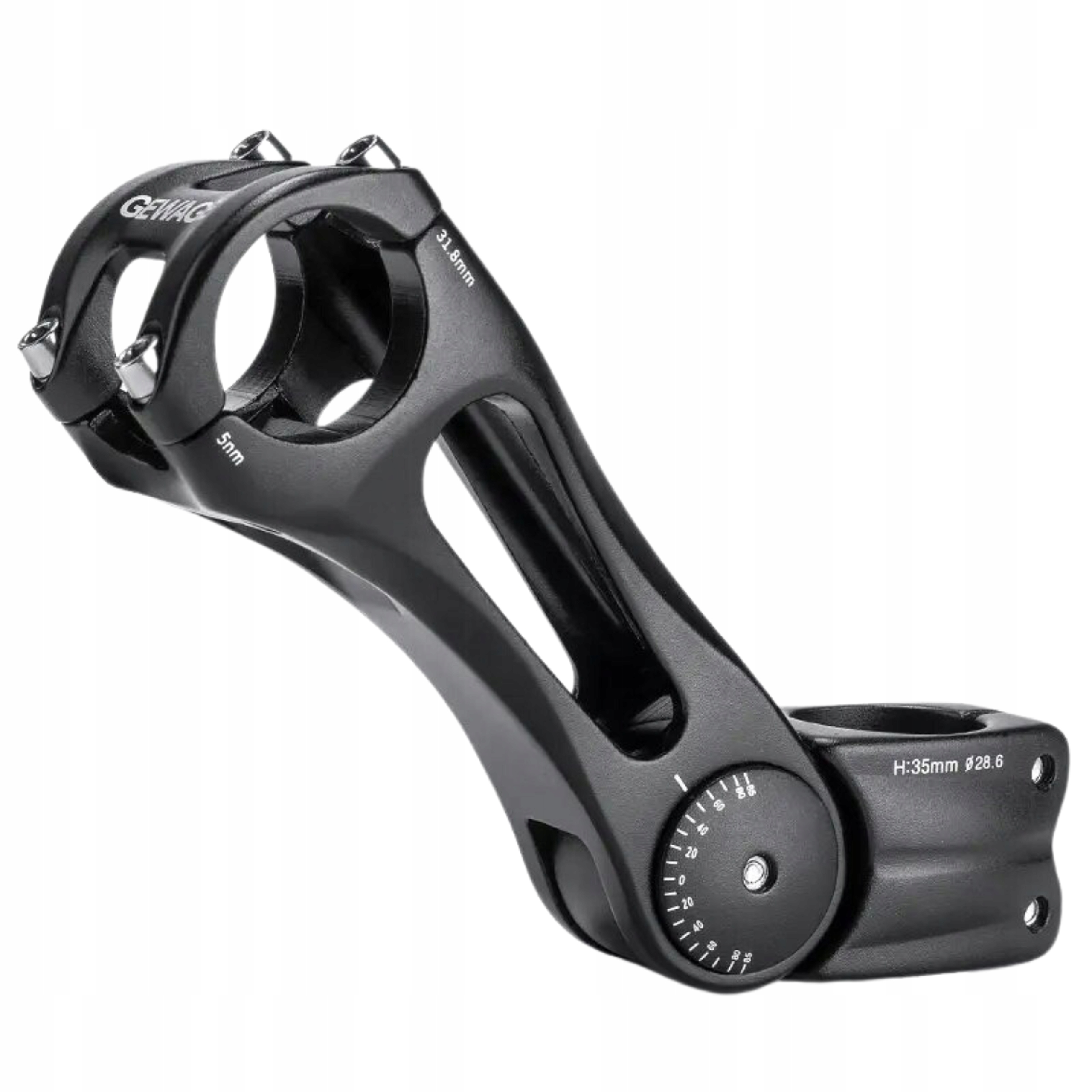 Mostek Rowerowy Ahead Aluminiowy Wspornik Kierownicy Regulowany 31,8 125mm