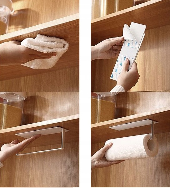 Uchwyt Wieszak na Ręcznik Papierowy Kuchenny LOFT Długość całkowita 23.5 cm