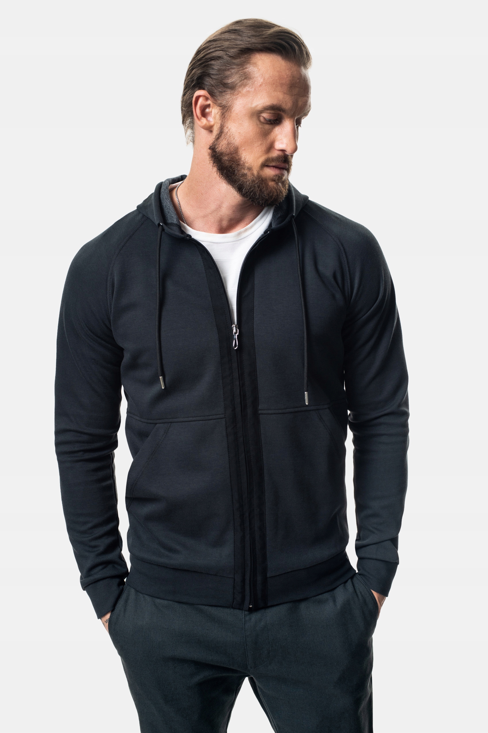 

Bluza Męska Rozpinana Recman Tonge Czarna XL