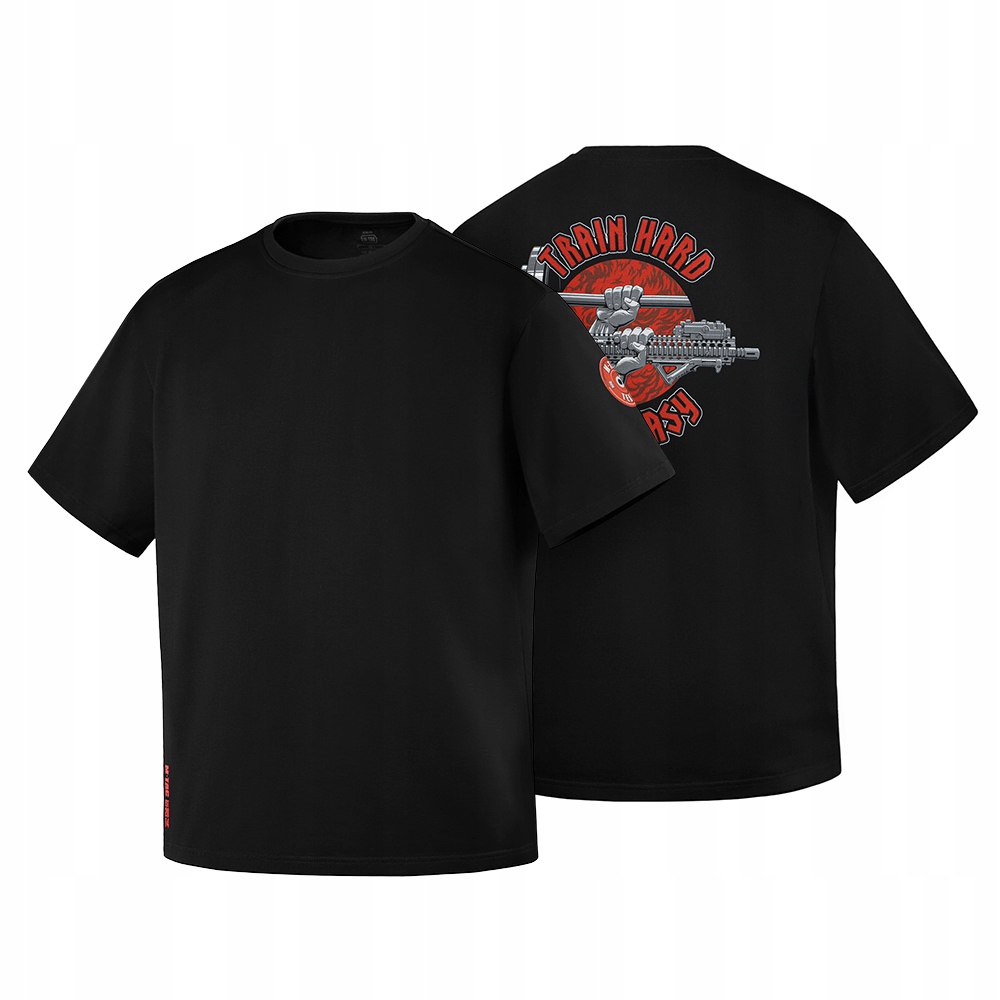 M-Tac Koszulka Taktyczna Męska Train Hard Oversized Cotton Hard Black M