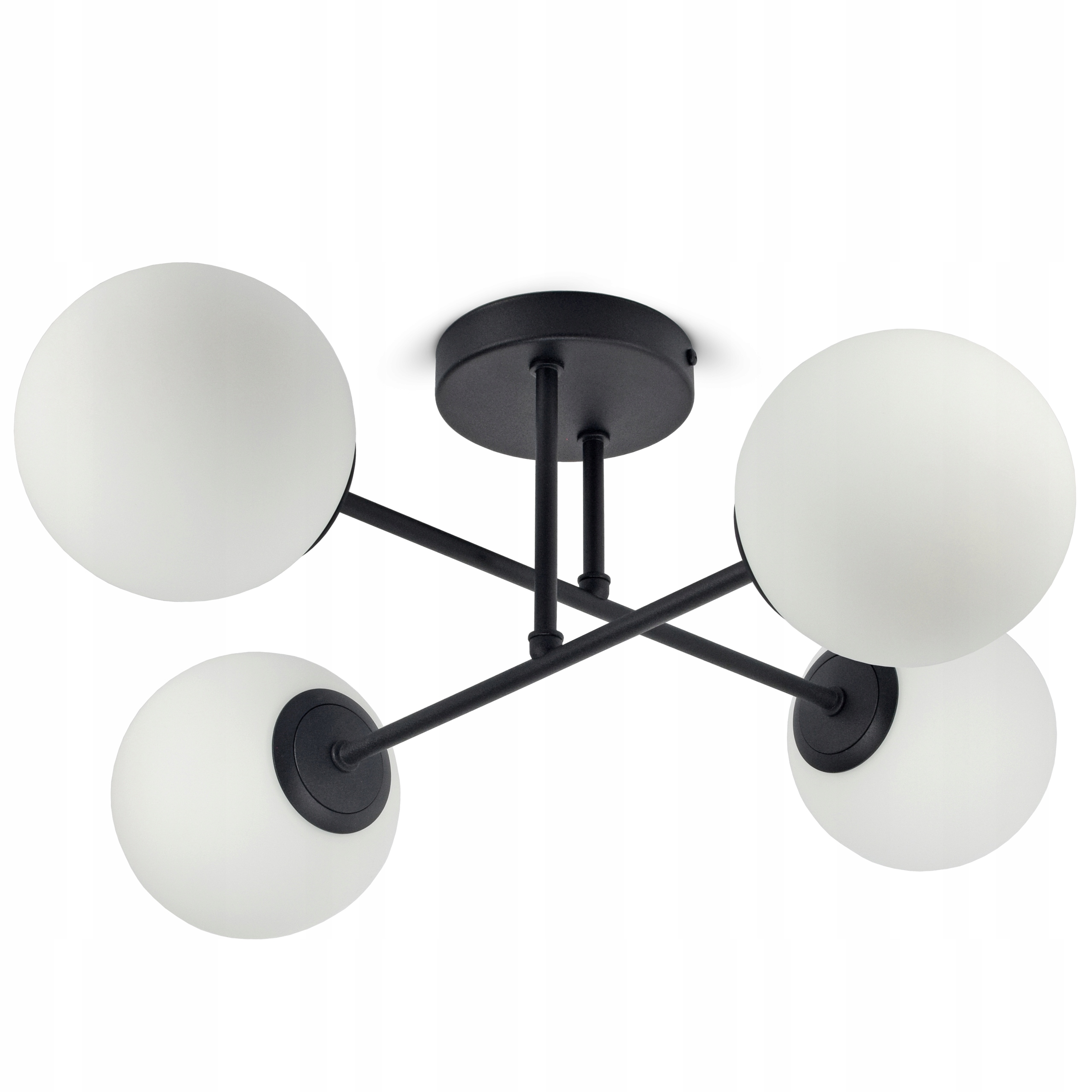 Lampa Sufitowa Żyrandol Plafon Full Globe Glass 561-W4 G9 Białe kule LED