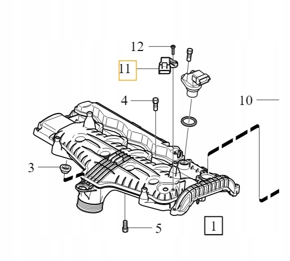Volvo C30 C70 S40 V50 snímač přeplňovacího tlaku 31216308