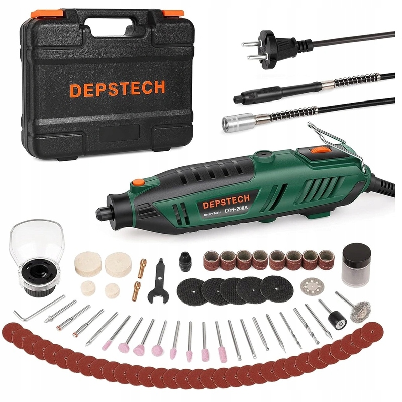 Depstech DM-200A sada rotačních nástrojů, 6 variabilních rychlostí