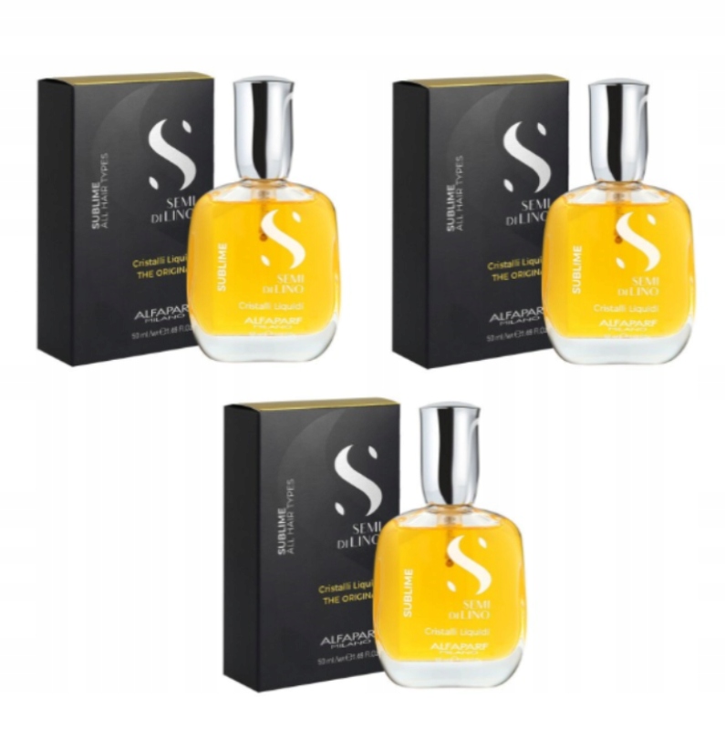 Alfaparf Semi Di Lino Cristalli tekuté křišťály 3x 50 ml, lešticí