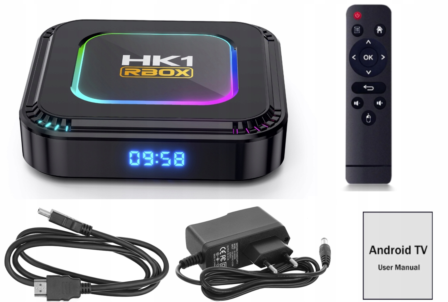 HK1 RBOX SMART TV BOX 8K ANDROID 13 WIFI6 5GHz BLUETOOTH 5.0 HDR10+ 4/64GB EAN (GTIN) 6977097490172