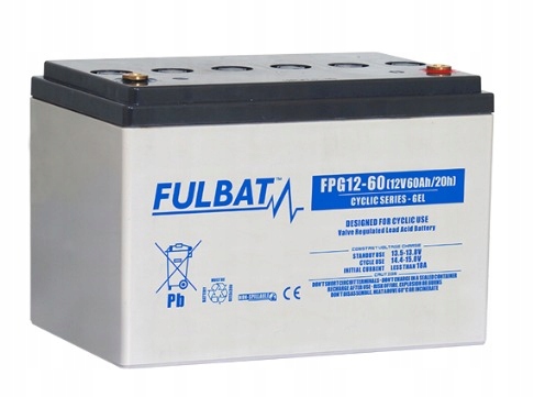 FPG12-60 - Акумуляторна батарея без струму гель AGM FULBAT 60Ah