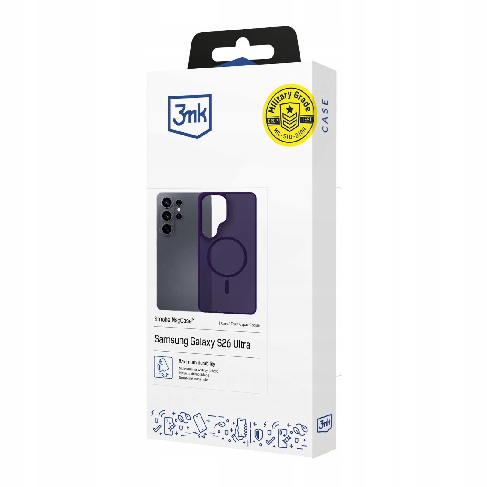 Samsung Galaxy S26 Ultra 3MK Smoke Magcase Purple