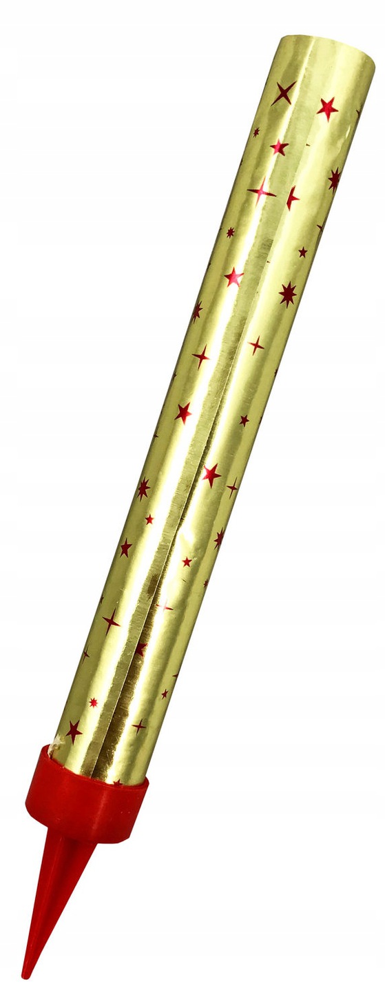 ŚWIECZKA FONTANNA NA TORT RACA TORTOWA URODZINY 25 cm 1 szt