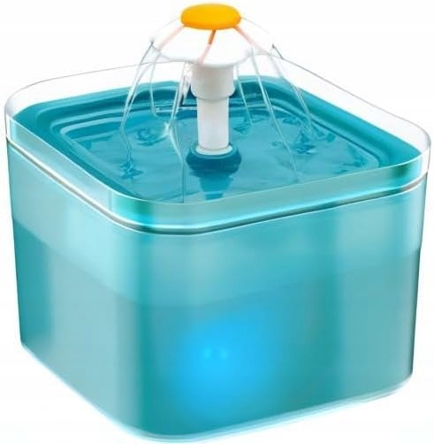 Fontána pro kočky 2L Led napáječka Tichá pumpa Filtr aktivního uhlí