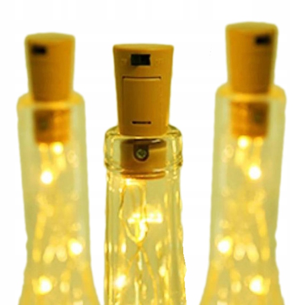 

Lampki dekoracyjne Led korek do butelki biały