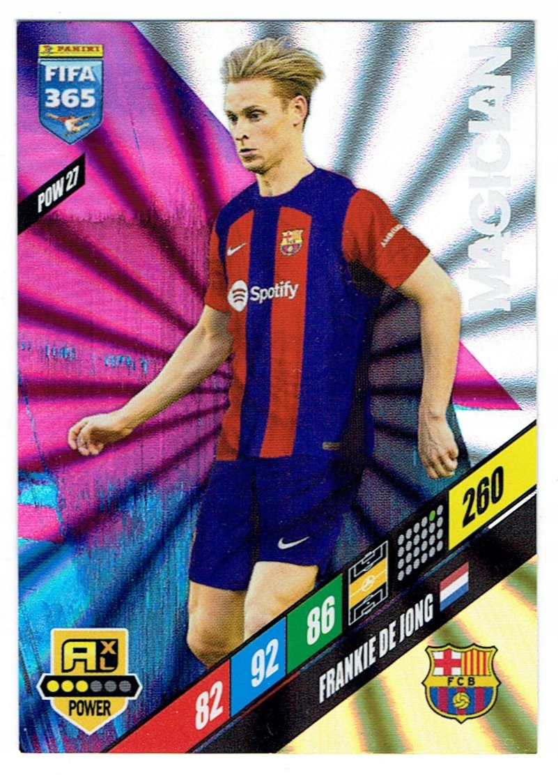 Panini Fifa 365 2024 Power Magician POW27 De Jong
