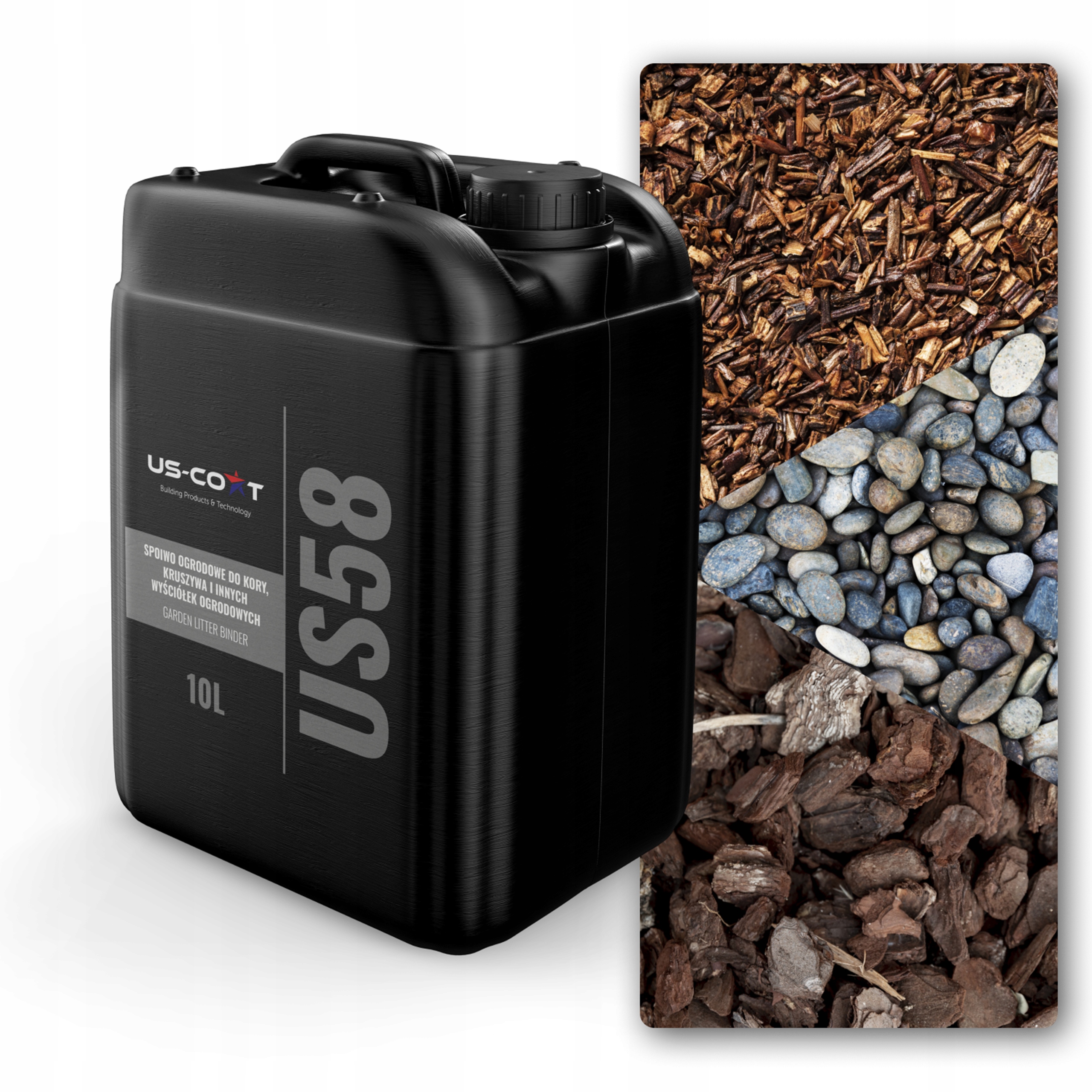 Spojovací materiál na kámen z kameniva 10 l Bezbarvý pro volné prvky Trvanlivý