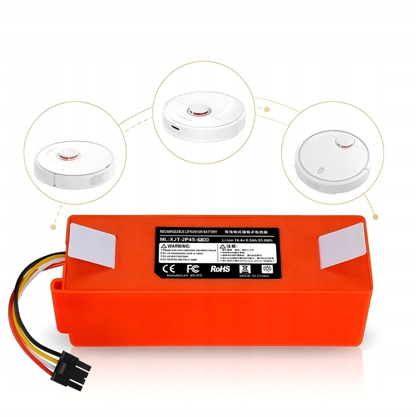 Baterie Akumulátor Pro Xiaomi Roborock S50 S51 S55 S60 S65 S5 Výkonná 6800