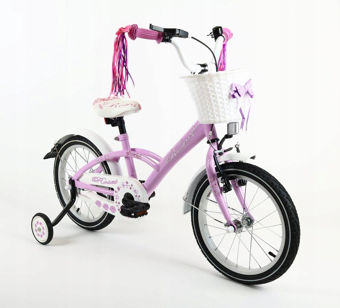 Rower 16 cali dla dziewczynki Turbo Roses fioletowy Polski Producent!