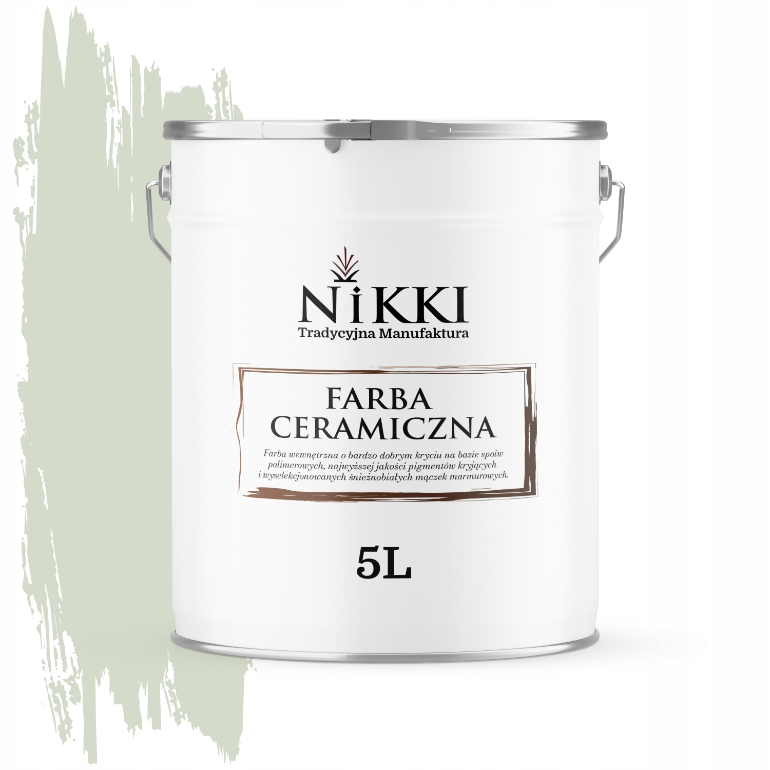 Keramická Stropná Nástenná Farba Olivová Svetlá H2068 Hlboká Matná 5 L