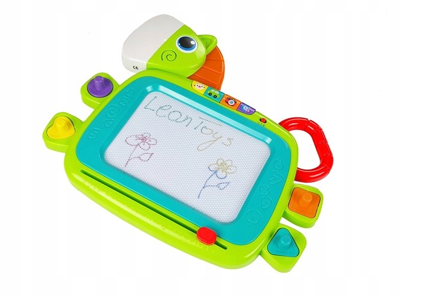 ZNIKOPIS TABLICA MAGNETYCZNA DO PISANIA MALOWANIA DUŻA + 4 STEMPELKI HOLA Wysokość produktu 34.5 cm