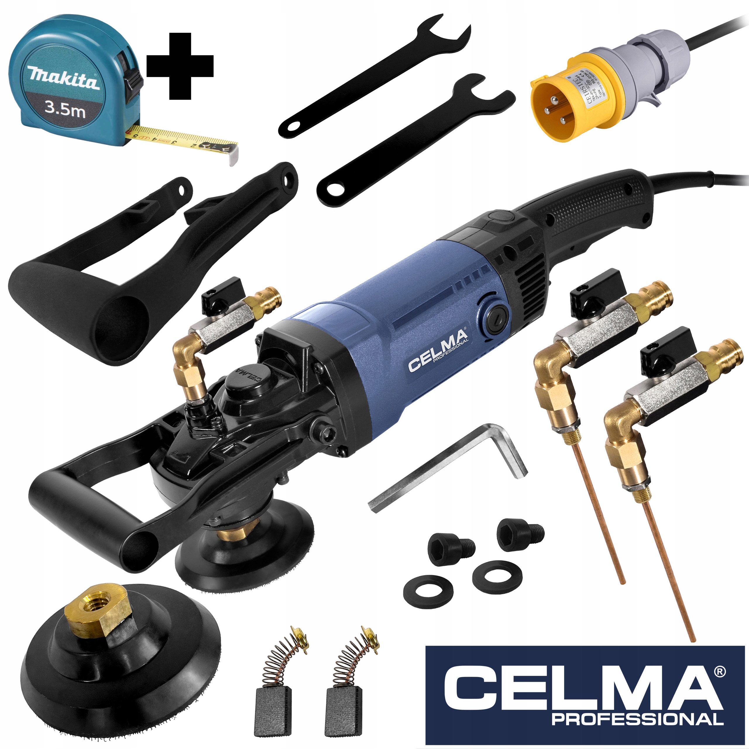 Polerka Kamień Na Mokro Celma Pro PRAw 130D 1600W 110V Miara Makita 3,5m