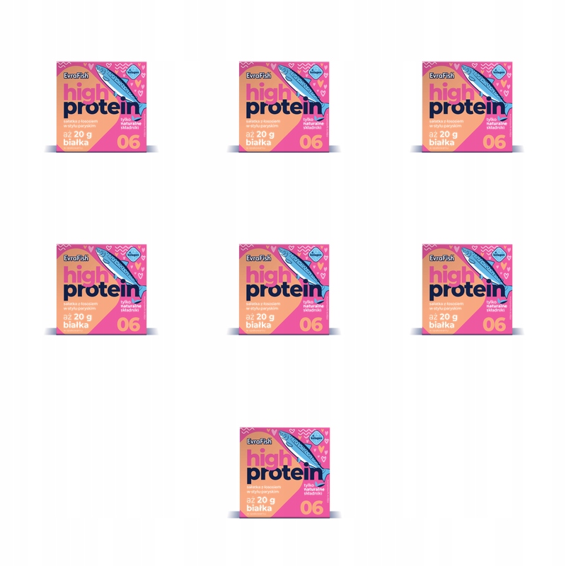 Evrafish Proteinowa sałatka z łososiem w stylu paryskim 160g X7