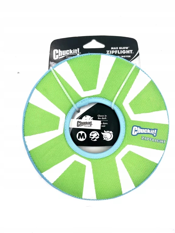 Chuckit! Max Glow Zipflight svíticí létající talíř – Medium 21 cm