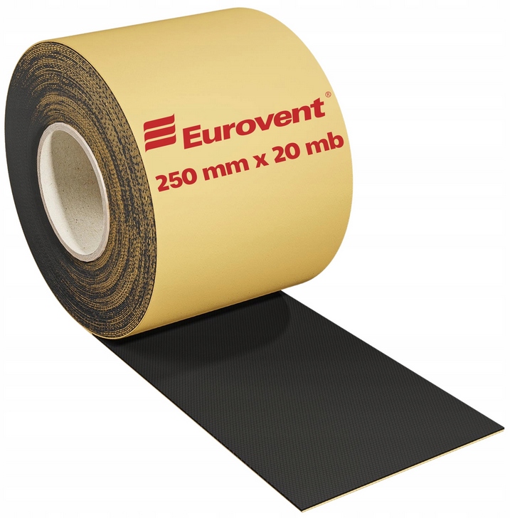 eurovent Epdm Taśma Fartuch Membrana Na Pełny Klej 25cm x 20mb 250mm x 20mb