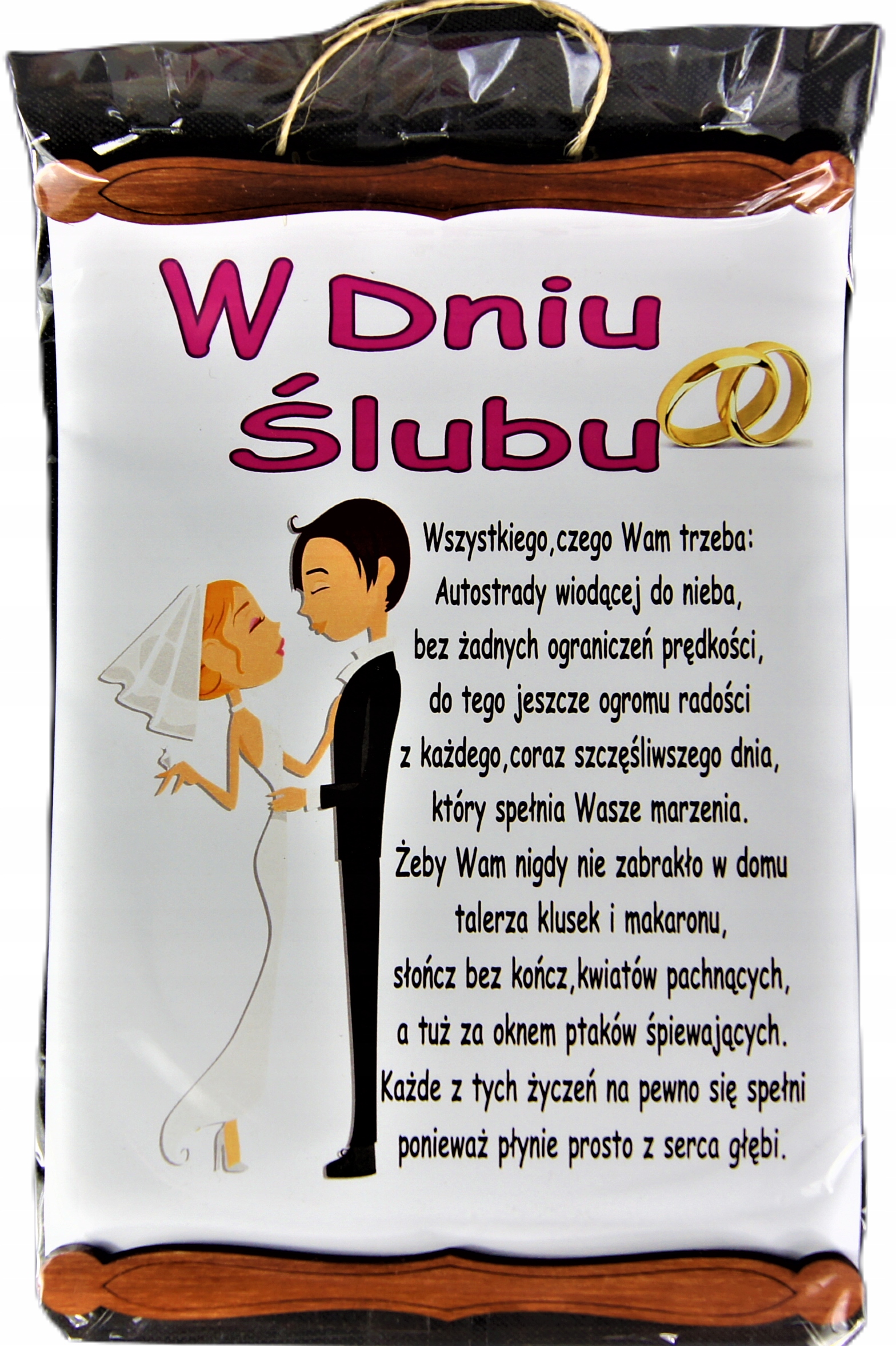 

Śmieszny Dyplom w Dniu Ślubu Młodej Parze