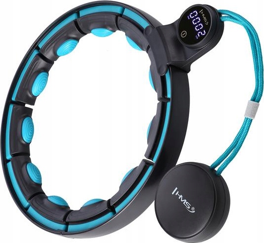 Hula Hoop S Magnety Hms HHM17 A Závažím, Černo-tyrkysové Počítadlo