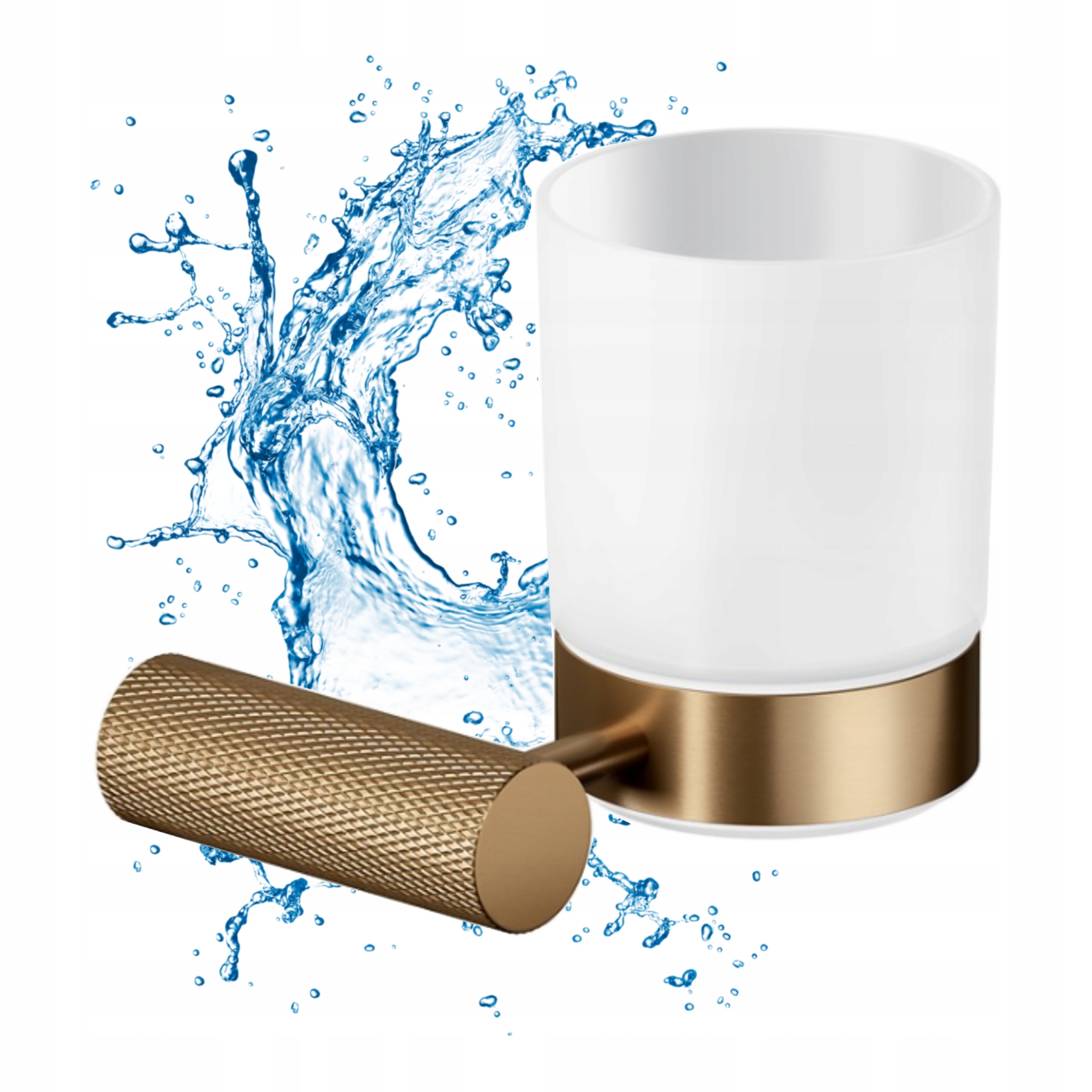 Cersanit Zen hrnek na kartáčky, kartáčovaná měď S951-903