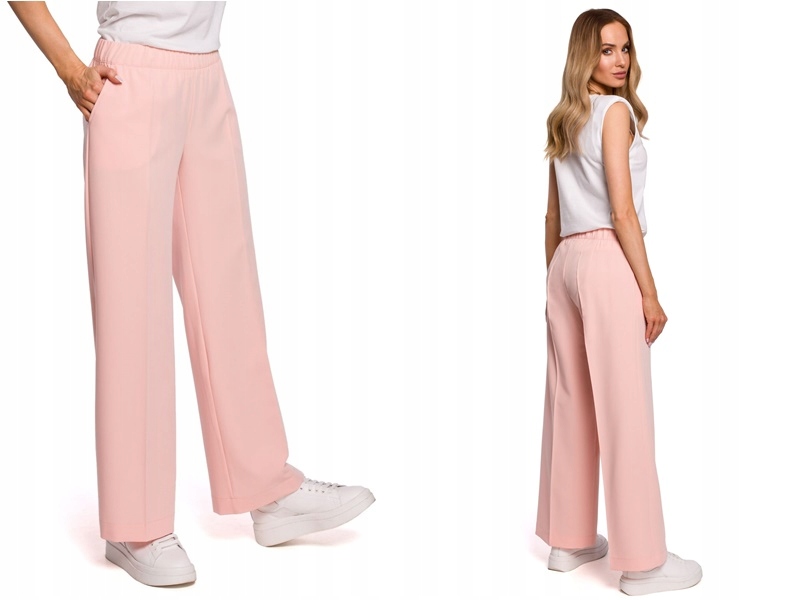 

Luźne szerokie Spodnie Damskie na gumie