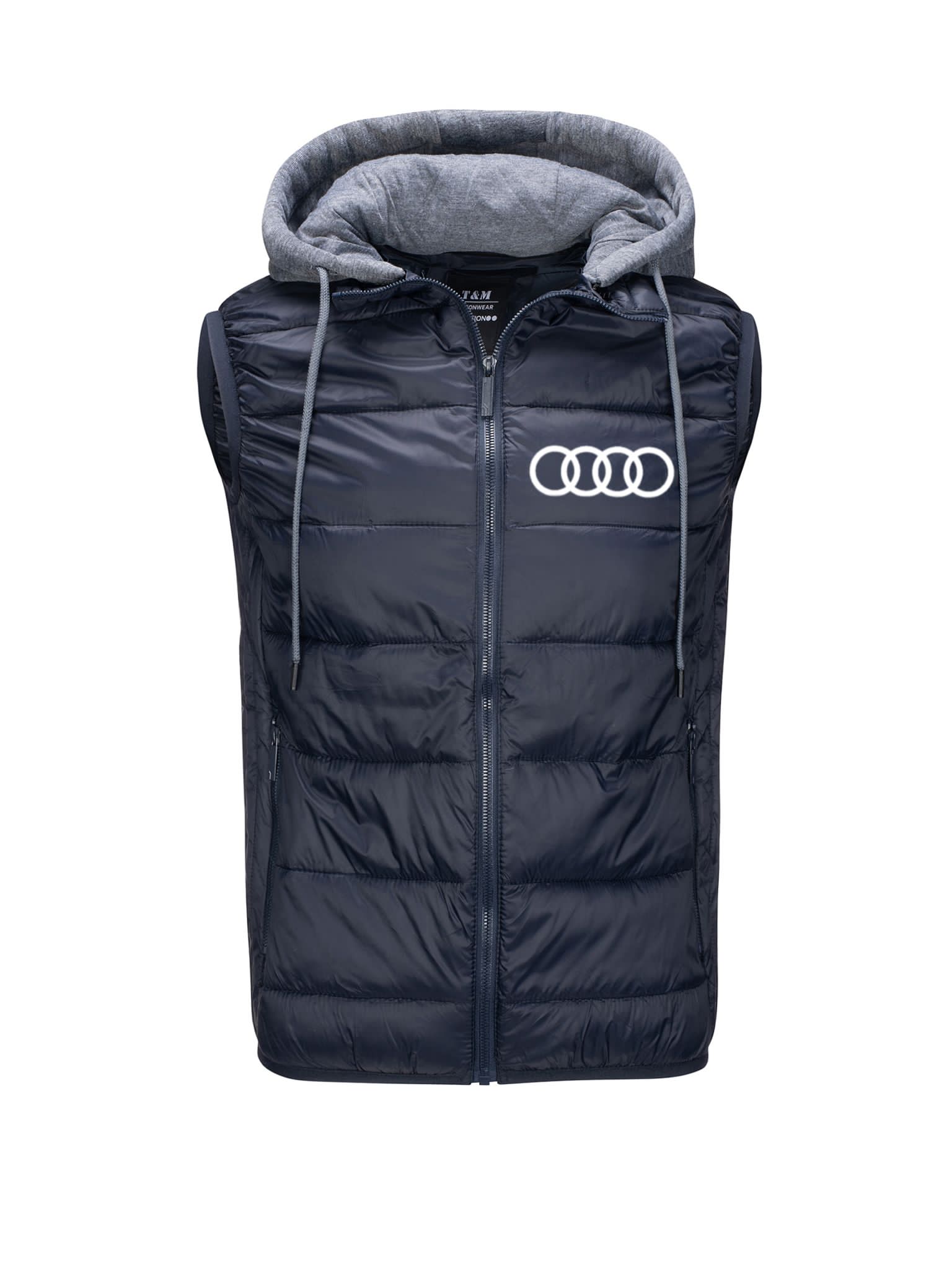 Bunda Bez Rukávů Audi Prošívaná, Tmavě Modrá, 3XL