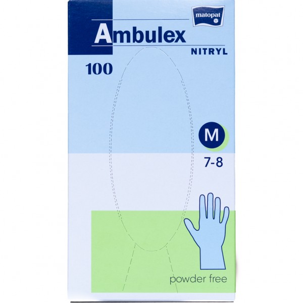 

Rękawice nitrylowe bezpudrowe Ambulex r.M 100szt-n