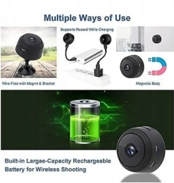 Mała kamera magnetyczna z noktowizorem Model 1