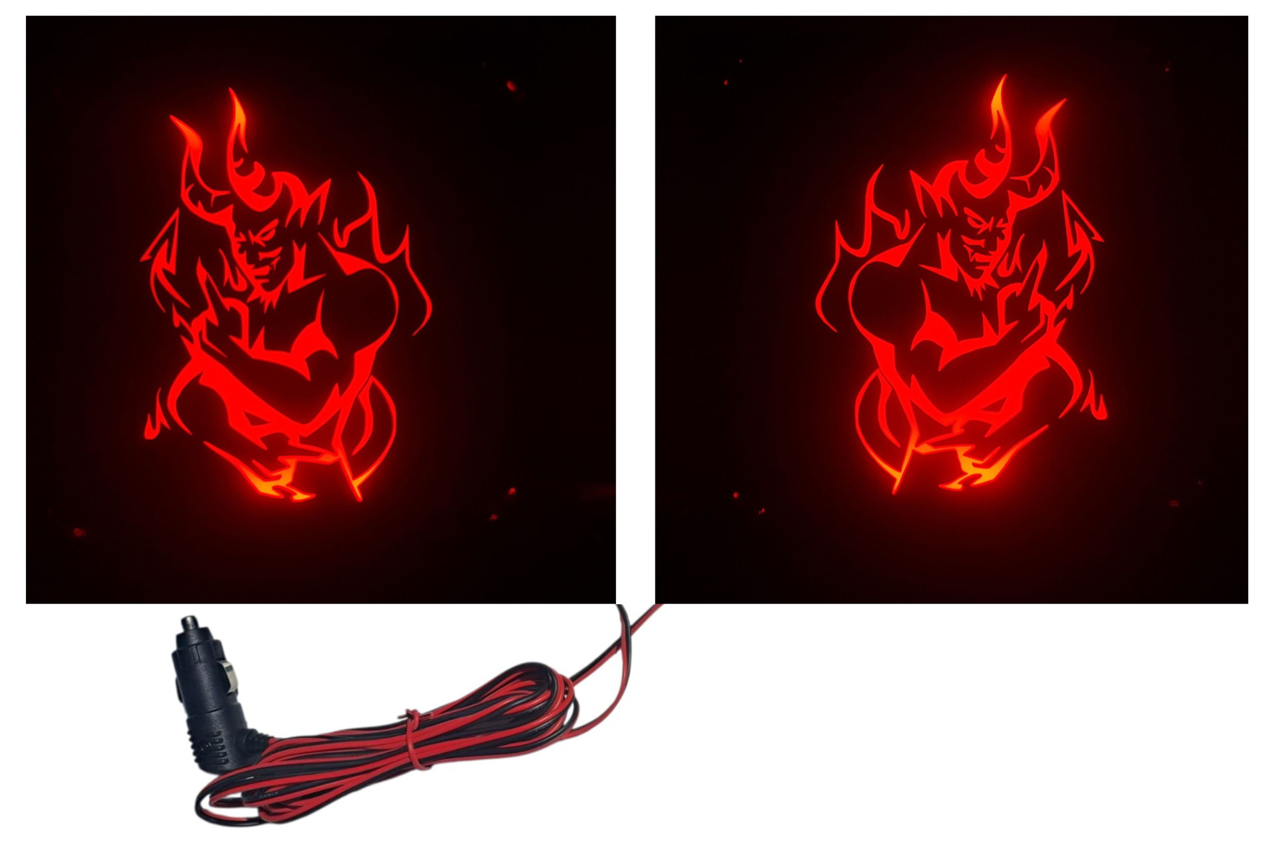 Rohové tabule čtvercové Led Lightbox ďábel pro: scania daf man volvo