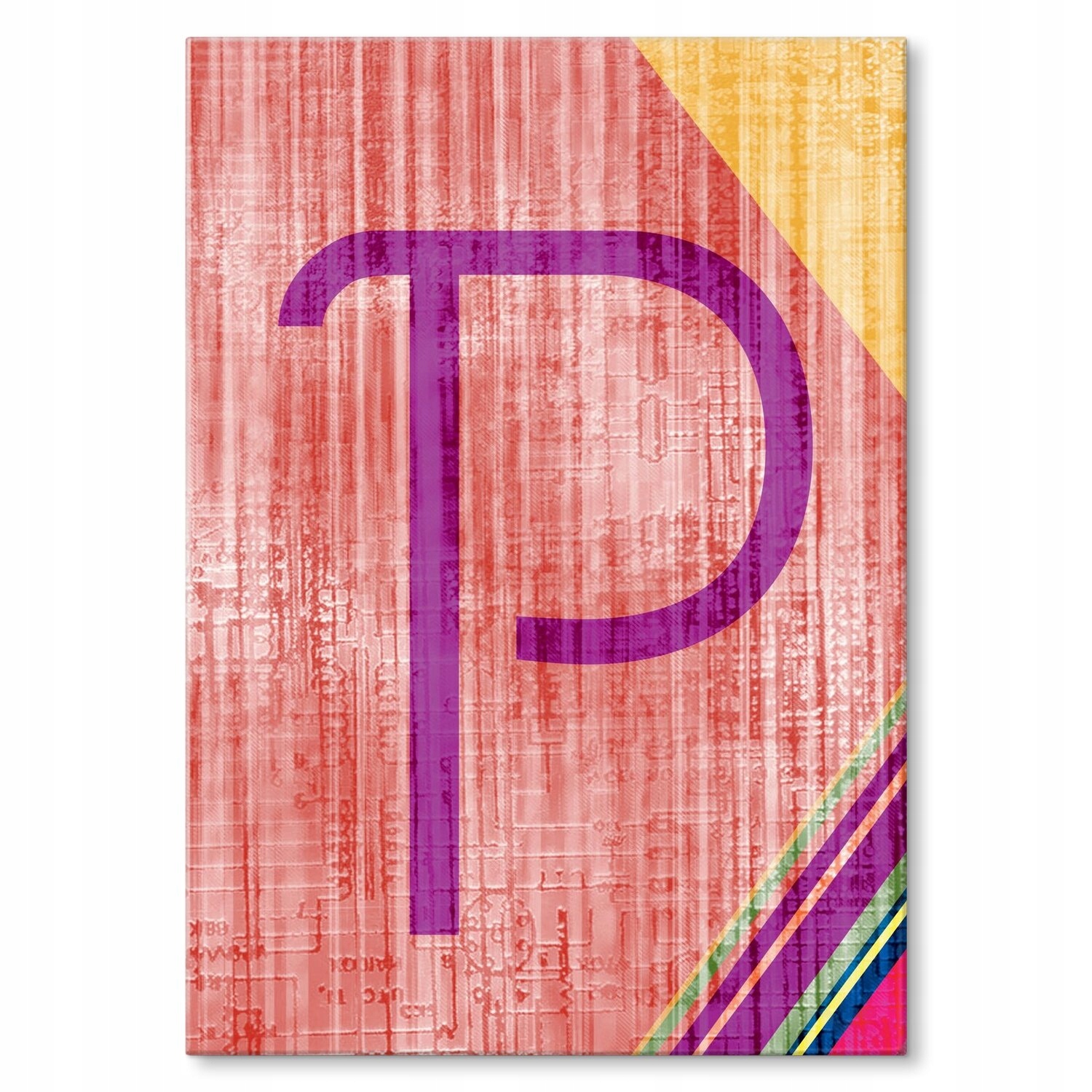 Kovový plakát Písmeno P Szyld Plech 42 x 59,4 cm Dárek