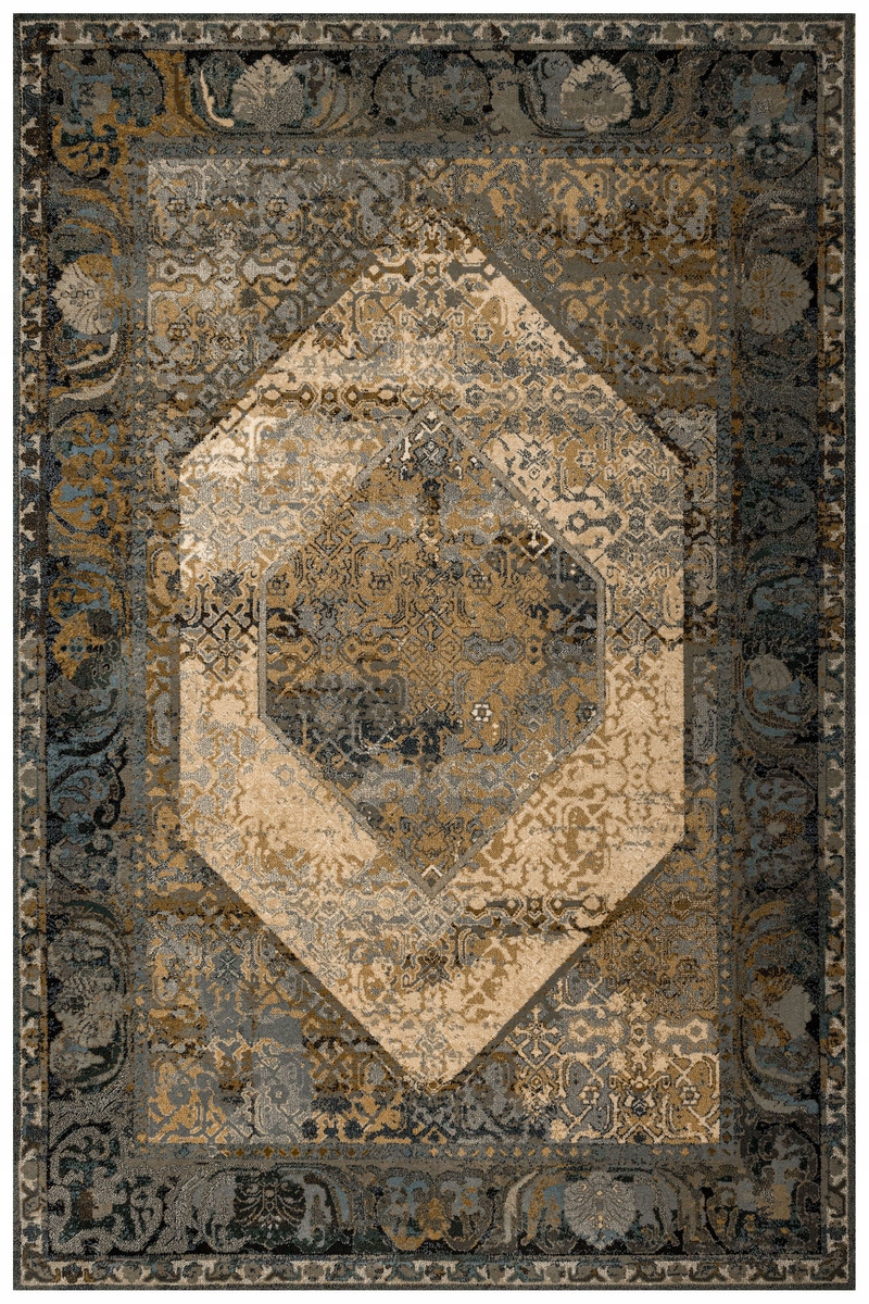 Dywan Wełniany Dywilan Omega Seneh Koniak Klasyczny Ornamentowy 170x235 cm