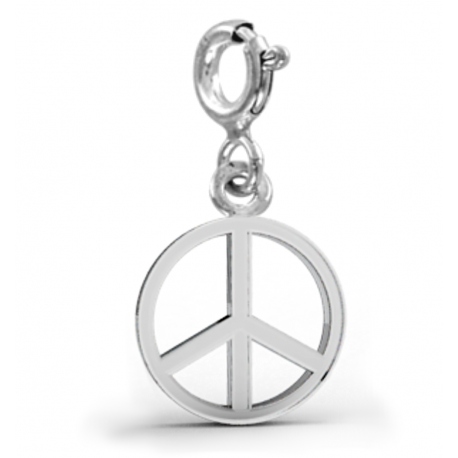 

Charms Pacyfka Srebro 925 Dla Hipisa Znak Pokój