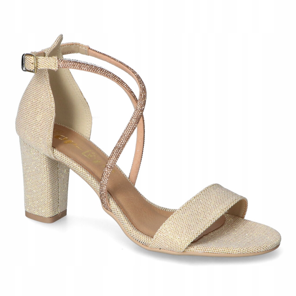 Dámské sandály For-But Zlaté Brokat 37